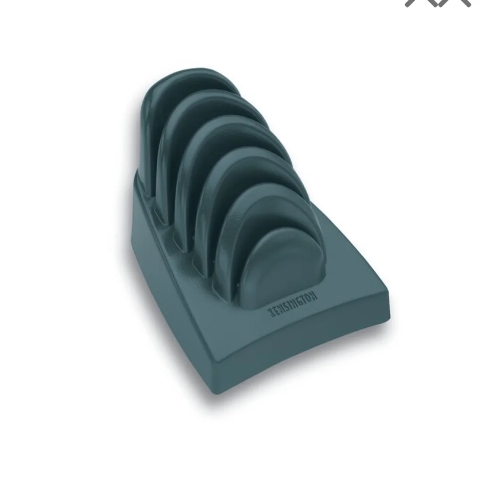 Kensington InSight Priority Puck Five-Slot Desktop Copyholder Plastic Dark Color